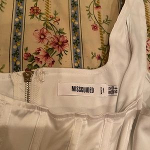 SOLD 2 Missguided B&W Satin Corset Tops